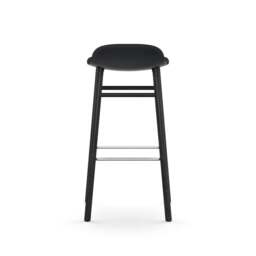 Normann Copenhagen Form Barstool - Wood - 75cm - Black - Black Oak Legs Shell Colour: Black, Leg Colour: Black Oak - thumbnail 4