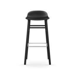 Normann Copenhagen Form Barstool - Wood - 75cm - Black - Black Oak Legs Shell Colour: Black, Leg Colour: Black Oak - thumbnail 2