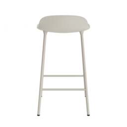 Normann Copenhagen Form Barstool - 65cm - Light Grey - Light Grey Legs Shell Colour: Light Grey, Leg Colour: Matching Shell Colour - thumbnail 4