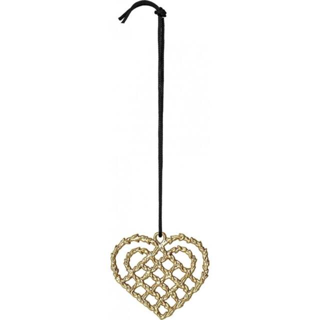 Rosendahl Copenhagen Karen Blixen Christmas Heart Hanger - Gold Plated - image 1