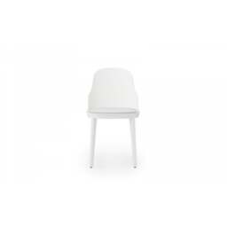 Normann Copenhagen Allez Chair - White - Polypropylene Legs - White/Canvas SJA 3705 Outdoor Upholstered Seat Colour: White, Leg Colour: Polypropylene, - thumbnail 3