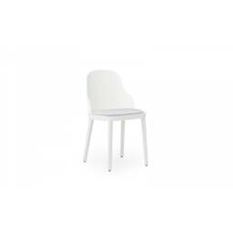 Normann Copenhagen Allez Chair - White - Polypropylene Legs - White/Canvas SJA 3705 Outdoor Upholstered Seat Colour: White, Leg Colour: Polypropylene, - thumbnail 2