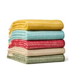 Tweedmill Textiles Fair Isle Pure New Wool Throw - Oatmeal - thumbnail 3