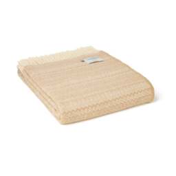 Tweedmill Textiles Fair Isle Pure New Wool Throw - Oatmeal - thumbnail 1