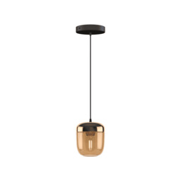 Umage Acorn Pendant Light Shade - Amber Glass/Brass Bulb Option: Without Bulb - thumbnail 2