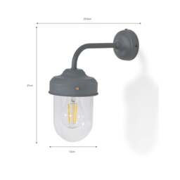 Garden Trading Thurlaston Barn Outdoor Wall Light - Charcoal - thumbnail 4