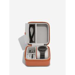 Stackers Canvas Watch &amp Jewellery Box - Orange Colour: Orange Canvas
