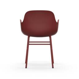 Normann Copenhagen Form Armchair - Red - Red Legs Shell Colour: Red, Leg Colour: Matching Shell Colour - thumbnail 4