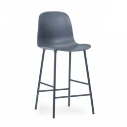 Normann Copenhagen Form Bar Chair - 65cm - Blue Shell Colour: Blue