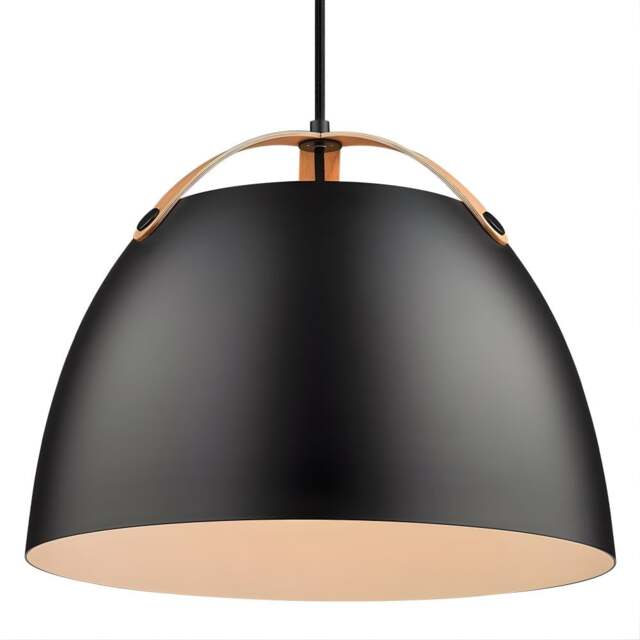 Halo Design Oslo Pendant Lamp - O 40cm - Black Size:  40cm, Colour: Black - image 1