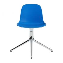 Normann Copenhagen Form Chair Swivel - 4 Leg - Bright Blue - Aluminium Legs Shell Colour: Bright Blue, Leg Colour: Aluminium - thumbnail 2