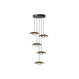 Umage Forget Me Not 5 Light Cluster Set - Dark Oak - Mini Colour: Dark Oak, Size: Mini - thumbnail 1