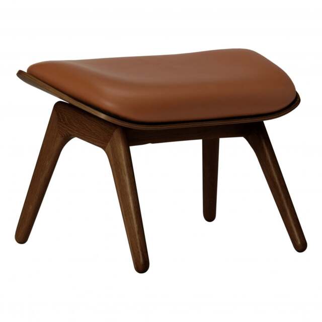 Umage The Reader Ottoman - Hope Leather Upholstery - Dark Oak - Hope Leather Cognac Wood: Dark Oak, Colour: Cognac - image 1
