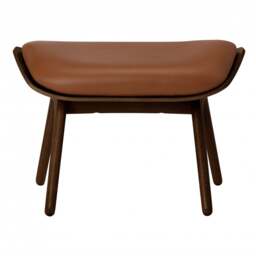 Umage The Reader Ottoman - Hope Leather Upholstery - Dark Oak - Hope Leather Cognac Wood: Dark Oak, Colour: Cognac - thumbnail 2