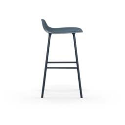 Normann Copenhagen Form Barstool - 65cm - Blue - Blue Legs Shell Colour: Blue, Leg Colour: Matching Shell Colour - thumbnail 3