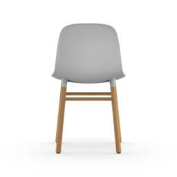 Normann Copenhagen Form Chair - White - Oak Legs Shell Colour: White, Leg Colour: Oak - thumbnail 4