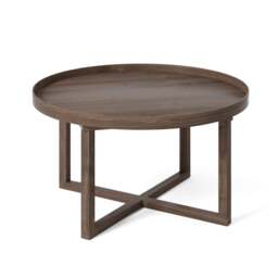 Wireworks 66D Round Coffee Table - Walnut