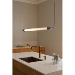 Umage Lemon Squeeze Linear Pendant Lamp Colour: Polished Steel - thumbnail 3