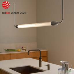 Umage Lemon Squeeze Linear Pendant Lamp Colour: Polished Steel - thumbnail 2