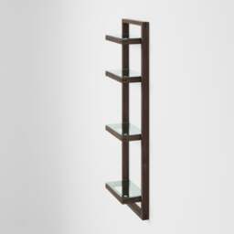 Wireworks Zone Bathroom Wall Shelf - Walnut - thumbnail 5