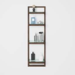 Wireworks Zone Bathroom Wall Shelf - Walnut - thumbnail 6