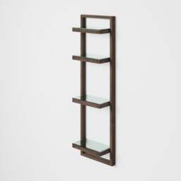 Wireworks Zone Bathroom Wall Shelf - Walnut - thumbnail 3