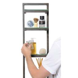 Wireworks Zone Bathroom Wall Shelf - Dark Oak - thumbnail 2