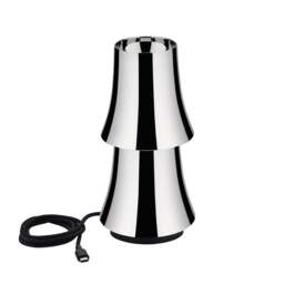 Alessi Halesia Rechargeable Table Lamp - Stainless Steel - thumbnail 4