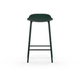Normann Copenhagen Form Barstool - 65cm - Green - Green Legs Shell Colour: Green, Leg Colour: Matching Shell Colour - thumbnail 4