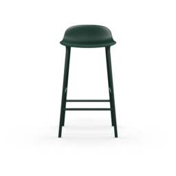 Normann Copenhagen Form Barstool - 65cm - Green - Green Legs Shell Colour: Green, Leg Colour: Matching Shell Colour - thumbnail 2