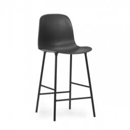 Normann Copenhagen Form Bar Chair - 65cm - Black Shell Colour: Black