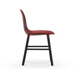 Normann Copenhagen Form Chair - Red - Black Oak Legs Shell Colour: Red, Leg Colour: Black Oak - thumbnail 3