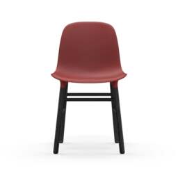 Normann Copenhagen Form Chair - Red - Black Oak Legs Shell Colour: Red, Leg Colour: Black Oak - thumbnail 2