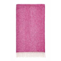 Bronte By Moon Shetland Herringbone Throw - Fuchsia