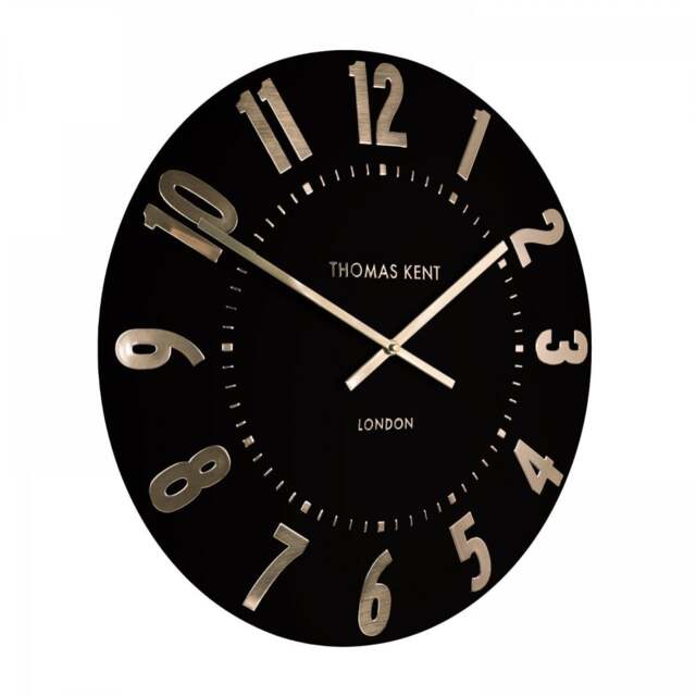 Thomas Kent Mulberry Wall Clock - 20" - Noir Size: 20" - image 1