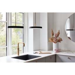 Umage Asteria Plus Pendant Lamp - Black - Mini - Brass Top Colour: Black, Size: Mini, Style: Brass - thumbnail 3