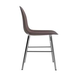 Normann Copenhagen Form Chair - Brown - Chrome Legs Shell Colour: Brown, Leg Colour: Chrome - thumbnail 3