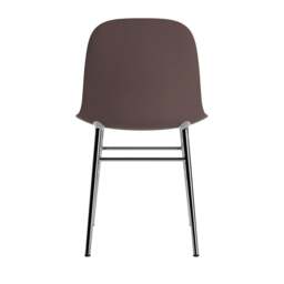 Normann Copenhagen Form Chair - Brown - Chrome Legs Shell Colour: Brown, Leg Colour: Chrome - thumbnail 4