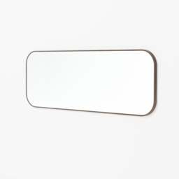 Wireworks Gaze Rectangular Wall Mirror - Walnut - thumbnail 4