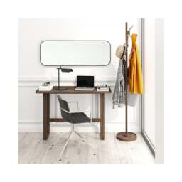 Wireworks Gaze Rectangular Wall Mirror - Walnut - thumbnail 5