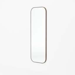 Wireworks Gaze Rectangular Wall Mirror - Walnut - thumbnail 2