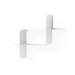 Umbra Montage Metal Wall Shelf - Set of 2 - White - thumbnail 4