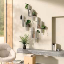 Umbra Montage Metal Wall Shelf - Set of 2 - White - thumbnail 7