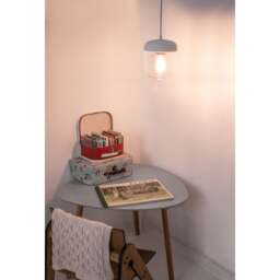 Umage Acorn Pendant Light Shade - White/Polished Copper Bulb Option: With Bulb - thumbnail 4
