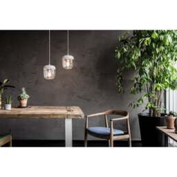 Umage Acorn Pendant Light Shade - White/Polished Copper Bulb Option: With Bulb - thumbnail 3