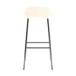 Normann Copenhagen Form Barstool - 75cm - Cream - Chrome Legs Shell Colour: Cream, Leg Colour: Chrome - thumbnail 4
