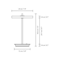 Umage Asteria Move Portable Table Lamp - Polished Brass - thumbnail 4