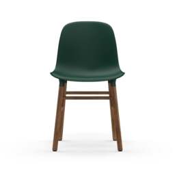 Normann Copenhagen Form Chair - Green - Walnut Legs Shell Colour: Green, Leg Colour: Walnut - thumbnail 2