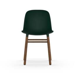 Normann Copenhagen Form Chair - Green - Walnut Legs Shell Colour: Green, Leg Colour: Walnut - thumbnail 4