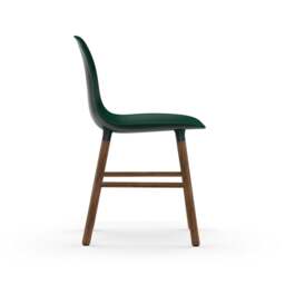 Normann Copenhagen Form Chair - Green - Walnut Legs Shell Colour: Green, Leg Colour: Walnut - thumbnail 3